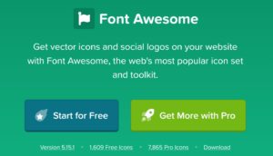 font awesomeのトップ画像